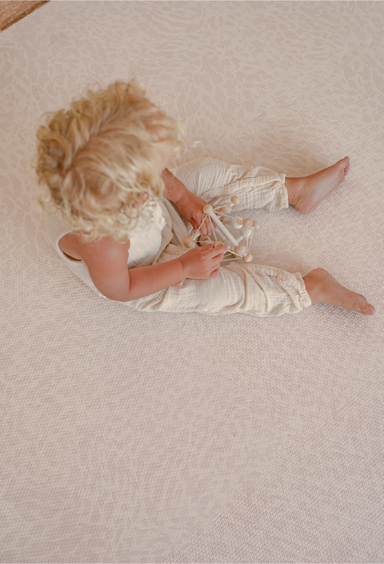 Tapis imperméable Feuilles nude (105 cm) ToddleKind - DisMerci