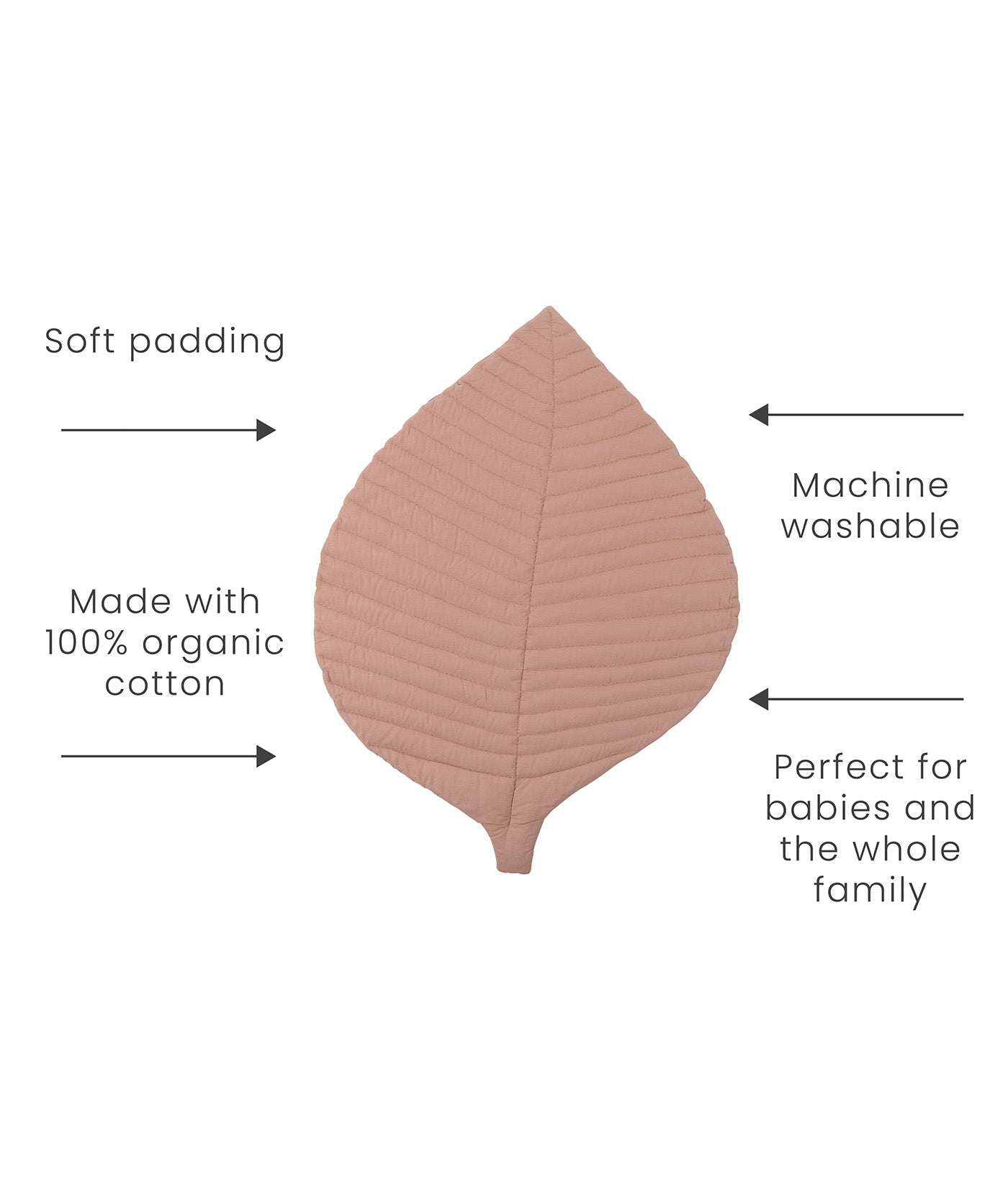 Leaf Organic Cotton Playmats | Sea Shell