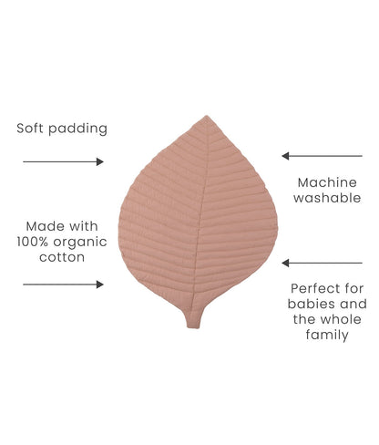 Leaf Organic Cotton Playmats | Sea Shell