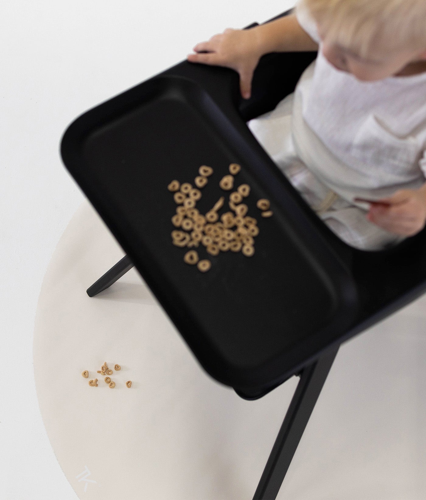 Premium High Chair Splat Mats | Naturals - Alabaster