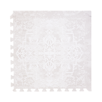 Alt Img | Single foam tile close-up with ornate pattern and edge detail from the toddlekind baby toddler foam modern designer puzzle play mat haven parisa millet. Alt Img