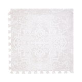 Alt Img | Single foam tile close-up with ornate pattern and edge detail from the toddlekind baby toddler foam modern designer puzzle play mat haven parisa millet. Alt Img