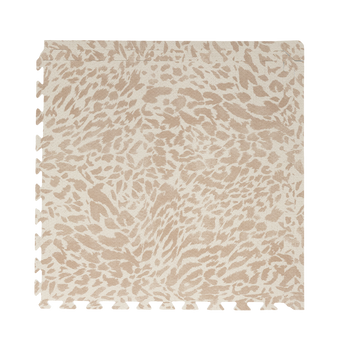 Single foam tile close-up with ornate pattern and edge detail from the toddlekind baby toddler foam modern designer puzzle play mat haven wild terra clay.
Alt Img