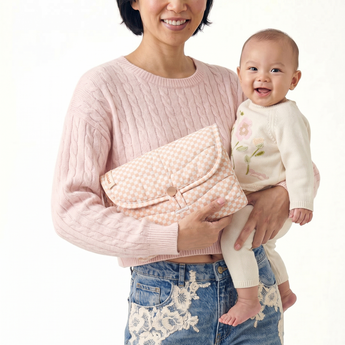 Portable Mini Maven Changing Clutch | Check, Powder | Toddlekind