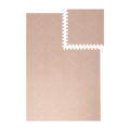 Interlocking tile layout with one piece removed showing the toddlekind baby toddler foam modern designer puzzle play mat haven tulum Peony.