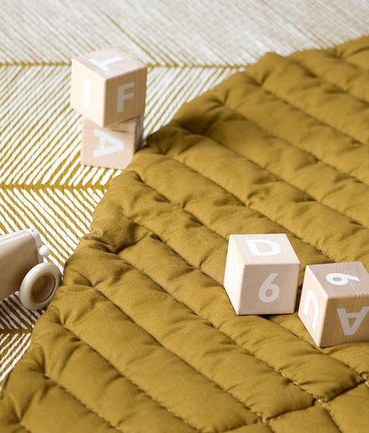 Gepolsterte Spielmatte aus Bio Baumwolle | Sand Castle