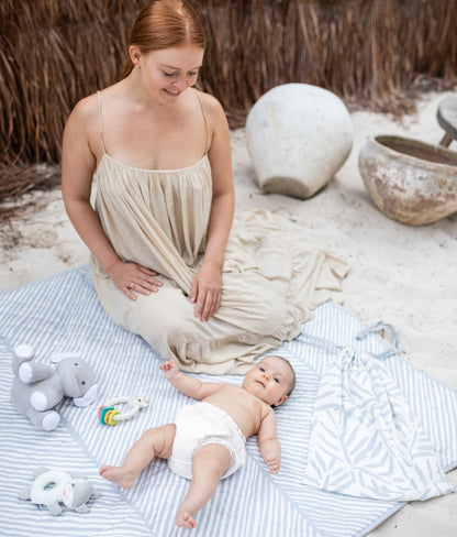 Reisematte für Babys | Ocean -  Stone
